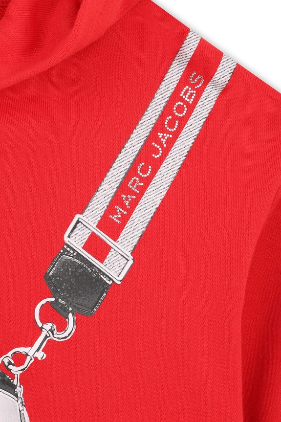 Κοριτσίστικα Παιδική βαμβακερή μπλούζα Marc Jacobs W60568.86.108 κόκκινο