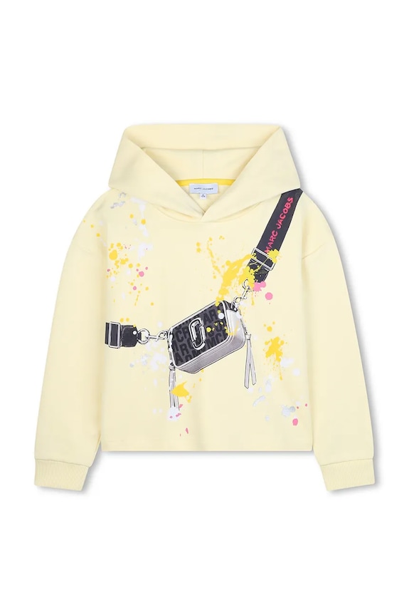 Marc Jacobs bluza bawełniana dziecięca W60573.102.108 żółty AW25