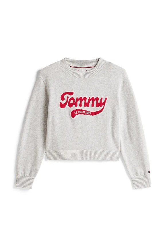 Tommy Hilfiger bluza dziecięca KG0KG08842.9BYA szary AW25