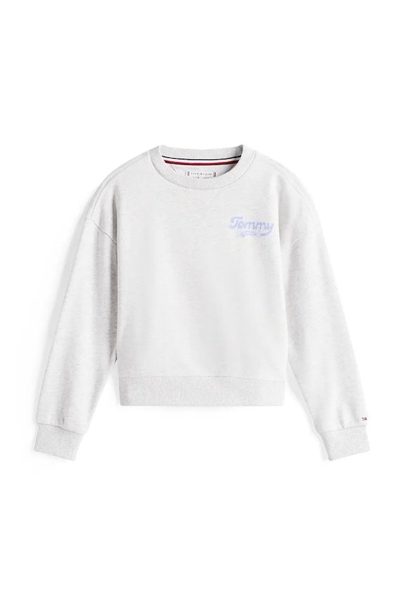 Detská mikina Tommy Hilfiger KG0KG08779.128.176.9BYA sivá AW25