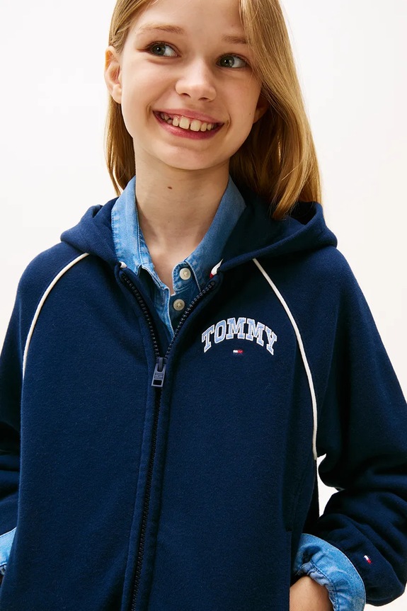 Fete Tommy Hilfiger bluză copii KG0KG08783.128.176.9BYA bleumarin