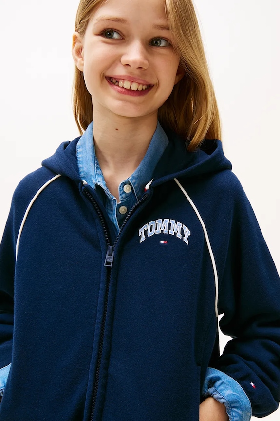 Fete Tommy Hilfiger bluză copii KG0KG08783.128.176.9BYA bleumarin