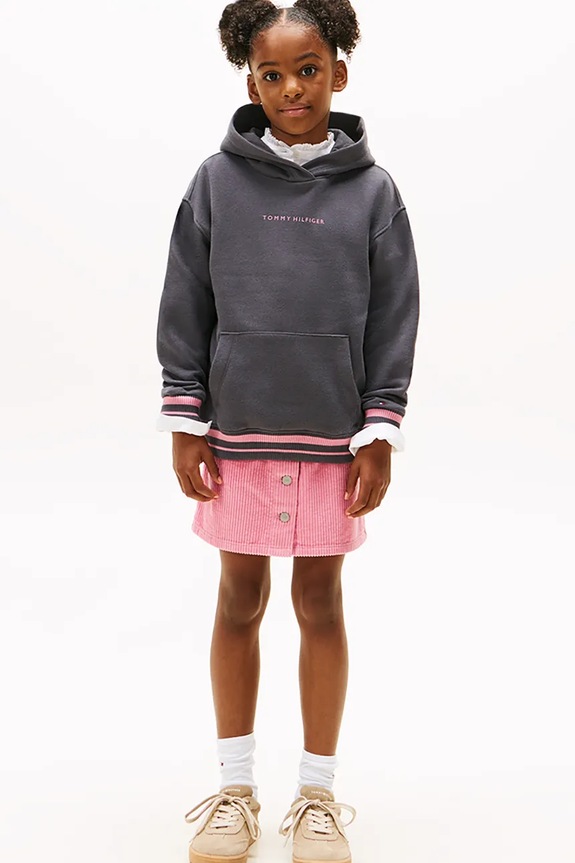 Tommy Hilfiger felpa per bambini grigio KG0KG08885.9BYA