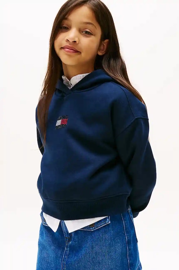 Tommy Hilfiger bluză copii imprimeu bleumarin KG0KG09016.9BYA
