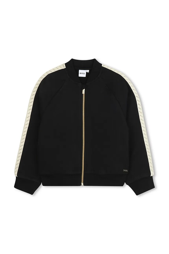 Detská mikina BOSS J52420.138.150 čierna AW25