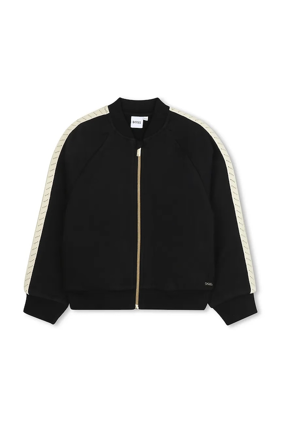 Detská mikina BOSS J52420.138.150 čierna AW25