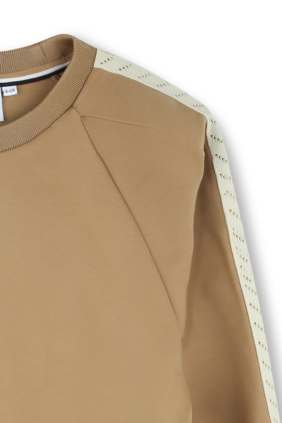 BOSS bluza dziecięca brązowy J52422.126.150