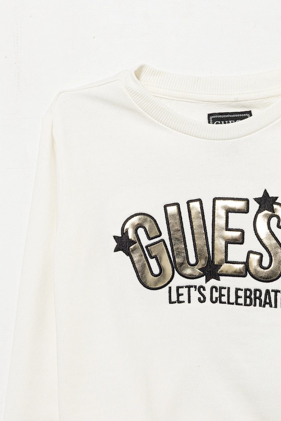 Κοριτσίστικα Παιδική βαμβακερή μπλούζα Guess K5BQ01.KAX74.9BYA μπεζ