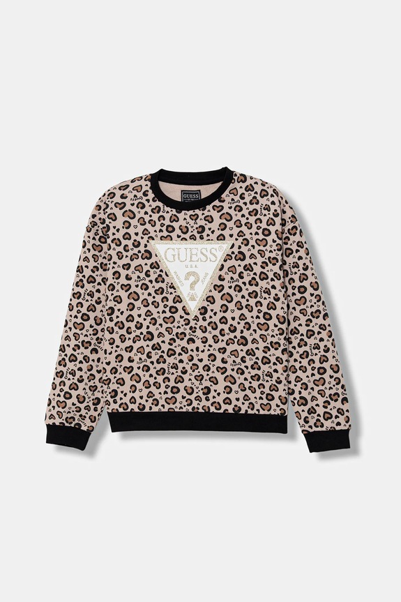 Dječja pamučna dukserica Guess Planet friendly bež K5BQ03.KAD74.9BYA