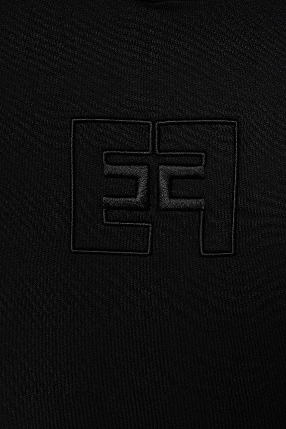 Κοριτσίστικα Παιδική βαμβακερή μπλούζα Elisabetta Franchi EFFE156.0.FF002 μαύρο