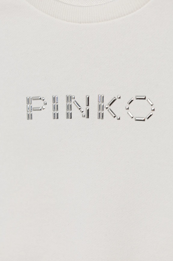 Fete Pinko hanorac de bumbac pentru copii KFFE011.C.FE014 alb