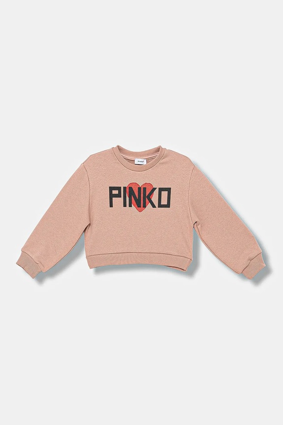 Dětská mikina Pinko bez kapuce růžová KFFE023.C.FF013