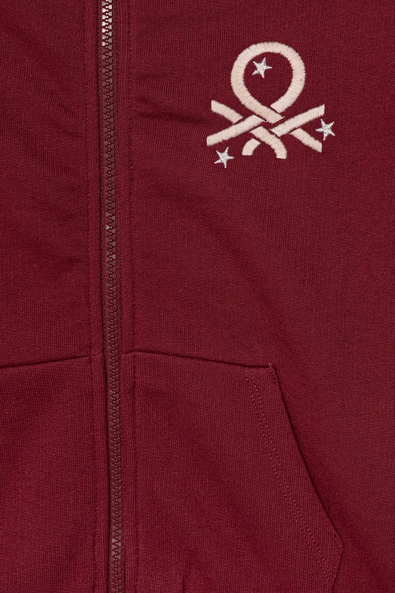 Дівчинка Дитяча бавовняна кофта United Colors of Benetton 3J68C505D.G.seasonal бордо