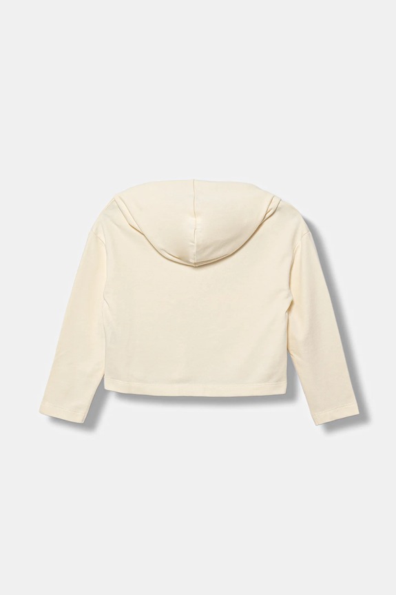 Dječja pamučna dukserica United Colors of Benetton 3NBMC505E.G.seasonal bež AW25