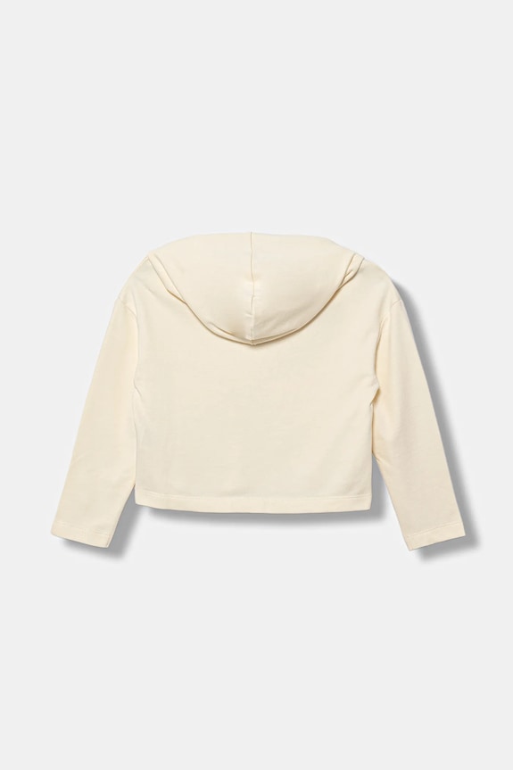 Dječja pamučna dukserica United Colors of Benetton 3NBMC505E.G.seasonal bež AW25