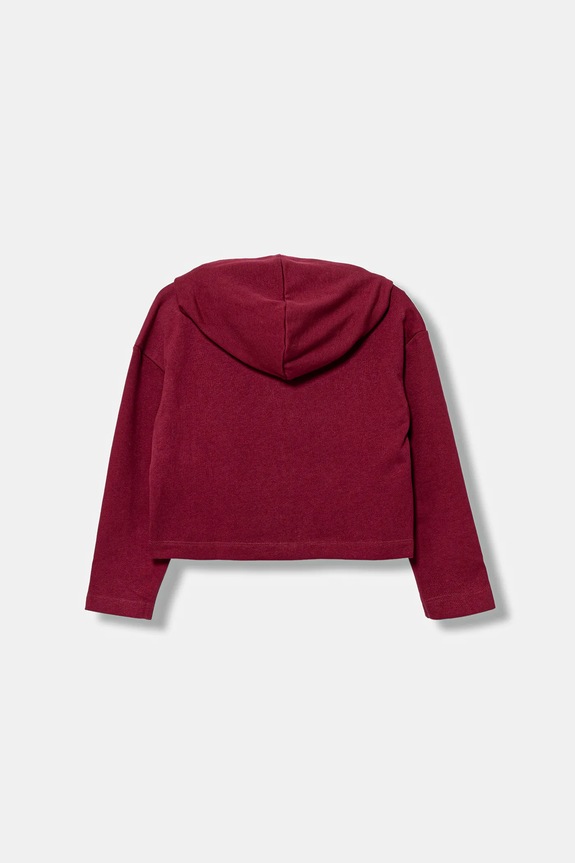 Παιδική βαμβακερή μπλούζα United Colors of Benetton 3NBMC505E.G.seasonal μπορντό AW25