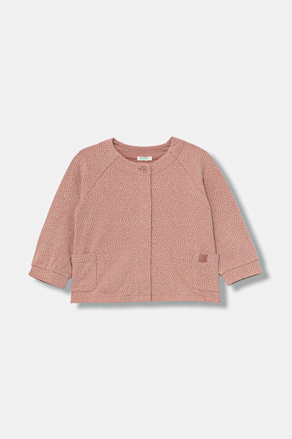 Μπλούζα μωρού United Colors of Benetton εμπριμέ ροζ 37GTA106I.W.seasonal
