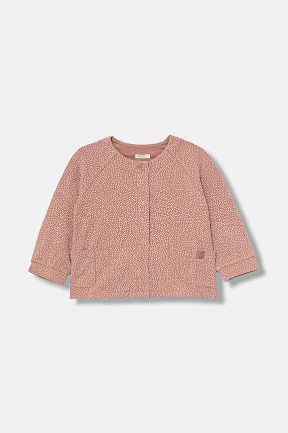 Μπλούζα μωρού United Colors of Benetton εμπριμέ ροζ 37GTA106I.W.seasonal