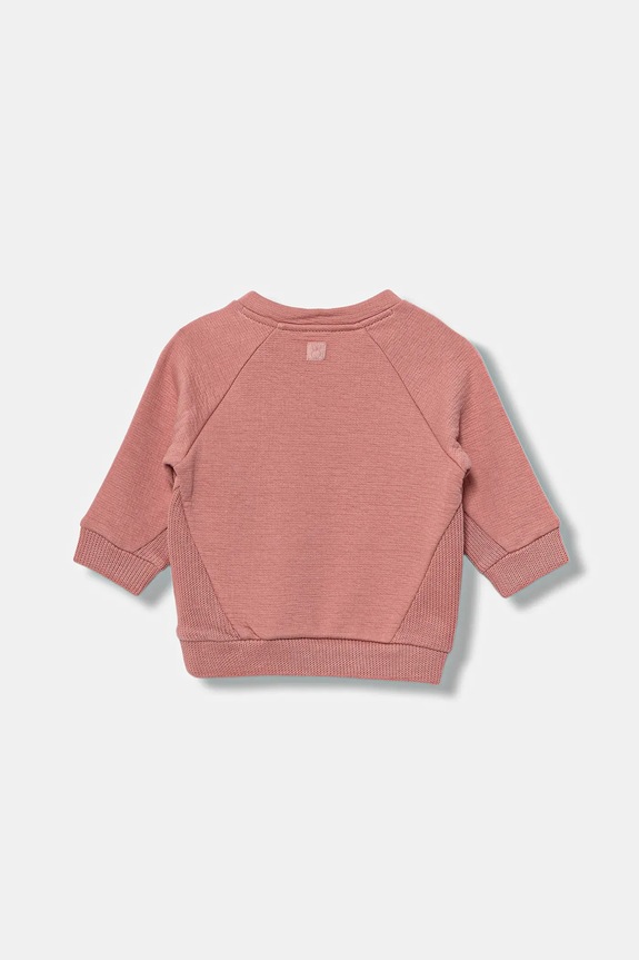 United Colors of Benetton csecsemő melegítőfelső pamutból 3ITEA106H.G.W.seasonal narancssárga AW25