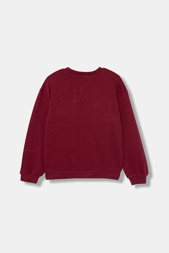 Detská bavlnená mikina United Colors of Benetton 3J68C10Q0.G.seasonal burgundské AW25