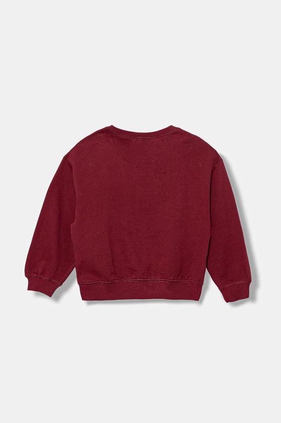 Παιδική βαμβακερή μπλούζα United Colors of Benetton 3J68C10QI.G.seasonal μπορντό AW25