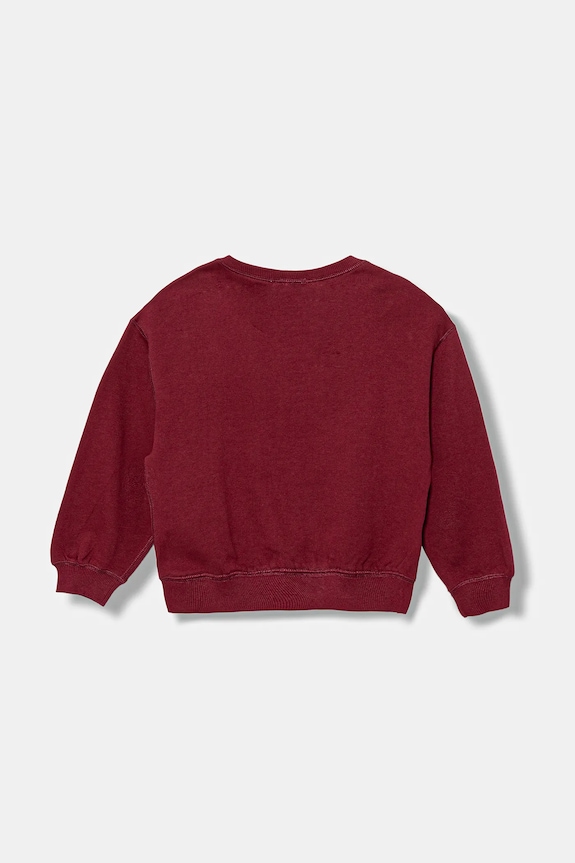 Παιδική βαμβακερή μπλούζα United Colors of Benetton 3J68C10QI.G.seasonal μπορντό AW25