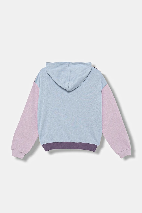 Dječja pamučna dukserica United Colors of Benetton 3J68C204W.G.seasonal ljubičasta AW25