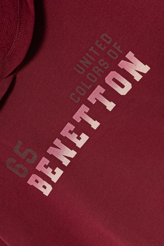 Κοριτσίστικα Παιδική βαμβακερή μπλούζα United Colors of Benetton 3J68C204W.G.seasonal μπορντό