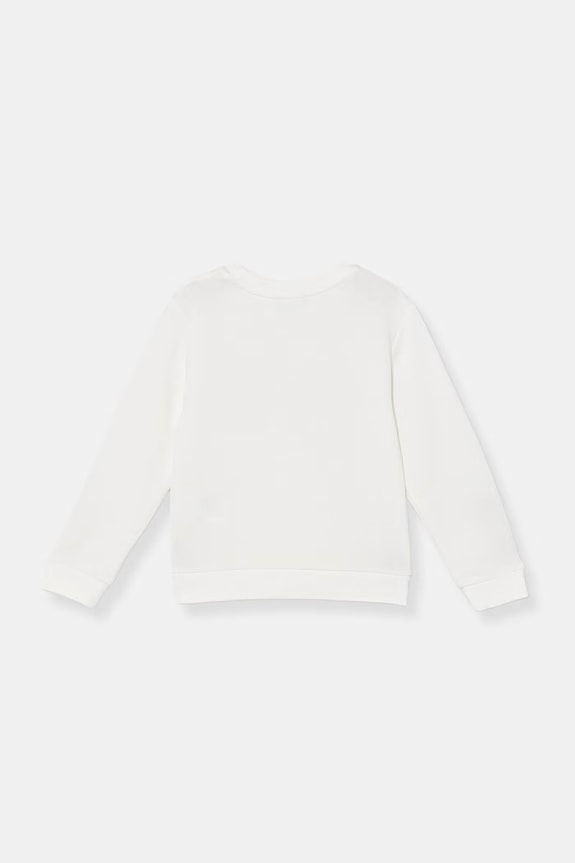 United Colors of Benetton hanorac pentru copii din bumbac 3J70G10JR.P.seasonal alb AW25