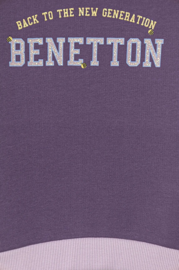 Djevojčice Pamučna dukserica United Colors of Benetton 3J70G10JR.P.seasonal ljubičasta