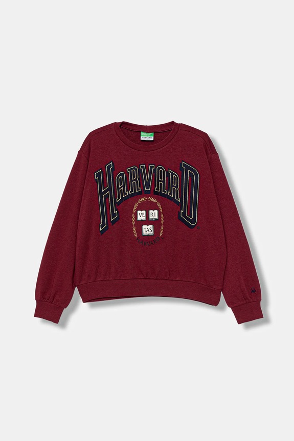 Dječja dukserica United Colors of Benetton Planet friendly bordo 32N4C10PQ.G.seasonal