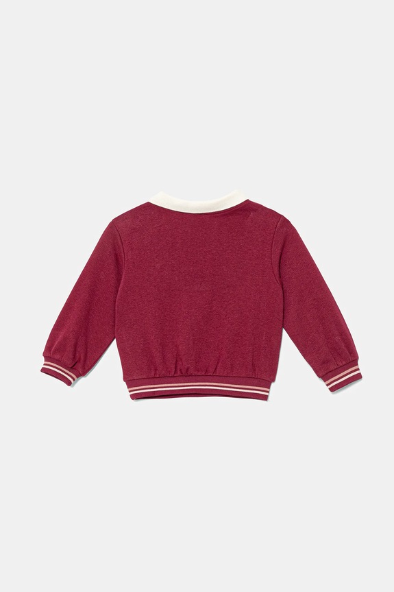 Detská mikina United Colors of Benetton 32N4G10KJ.P.seasonal burgundské AW25