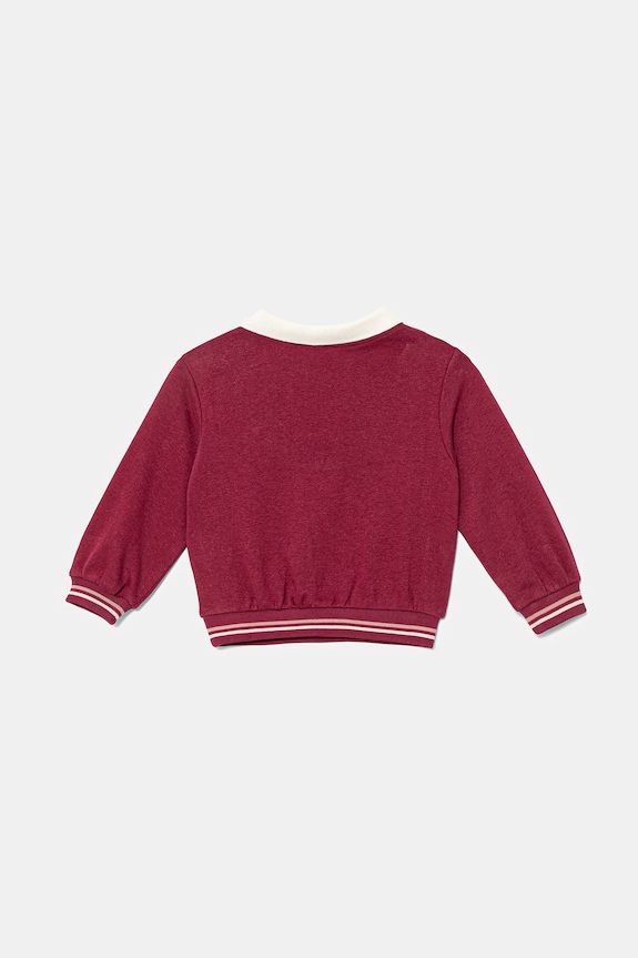 Detská mikina United Colors of Benetton 32N4G10KJ.P.seasonal burgundské AW25