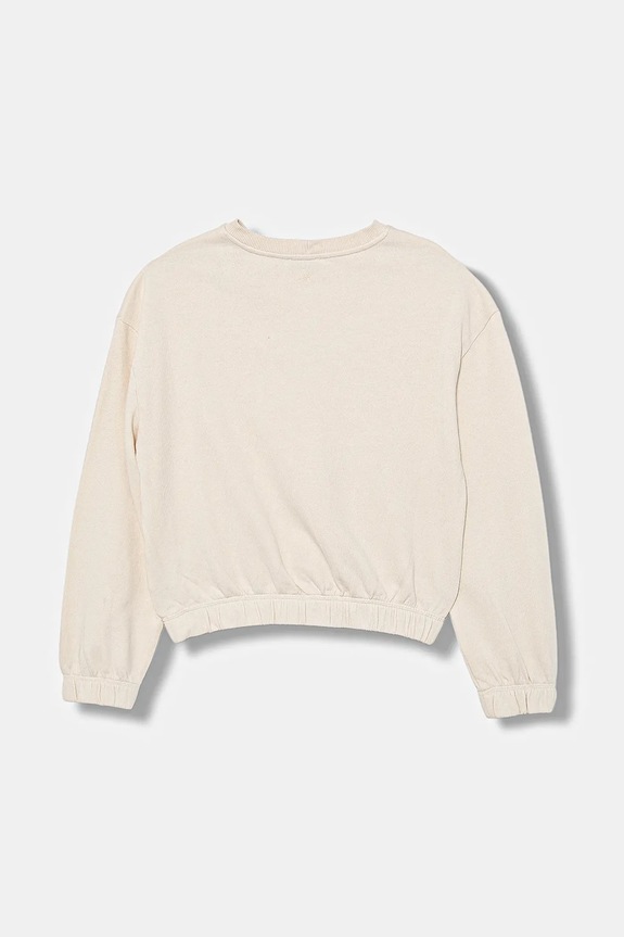 Detská bavlnená mikina United Colors of Benetton 33NVC10Q8.G.seasonal béžová AW25