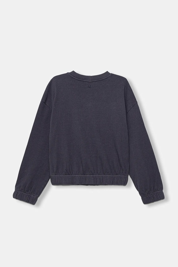 Detská bavlnená mikina United Colors of Benetton 33NVC10Q8.G.seasonal sivá AW25