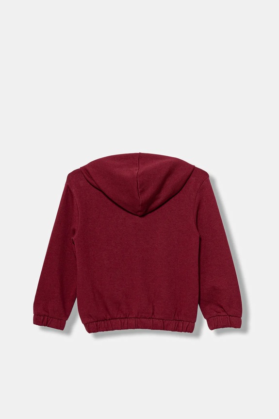 Dječja pamučna dukserica United Colors of Benetton 3J68G503W.P.seasonal bordo AW25