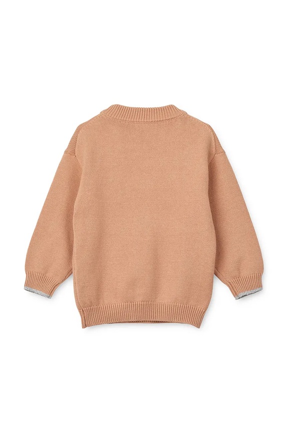 Dziewczynka Liewood sweter dziecięcy Orlane Embroidery Knit Jumper LW20077.G.9BYA różowy