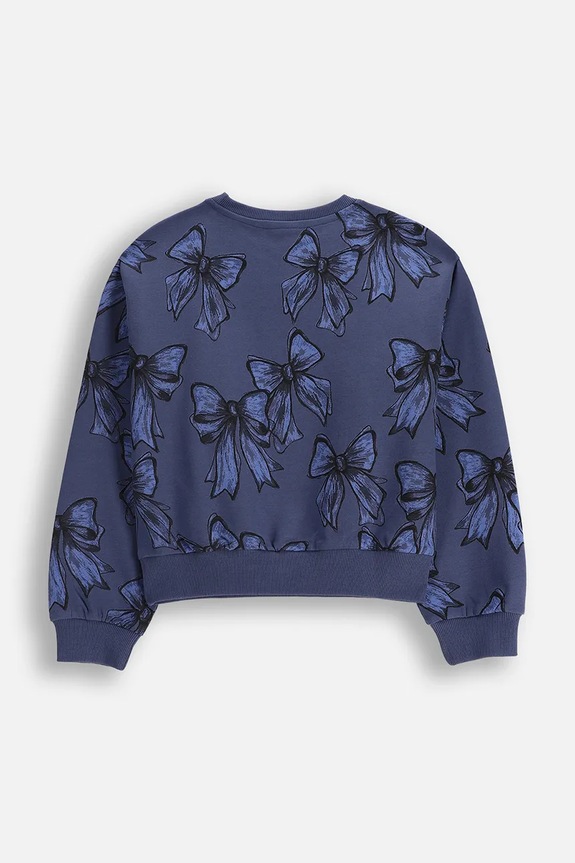 Detská mikina Coccodrillo ZC5132101FGJ tmavomodrá AW25