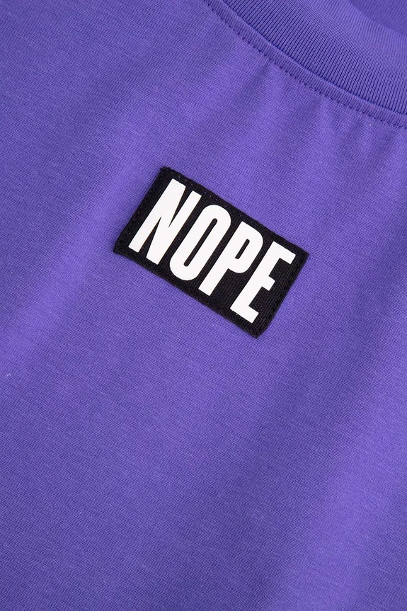 Βαμβακερή παιδική μπλούζα Coccodrillo μωβ ZC5143901RGJ