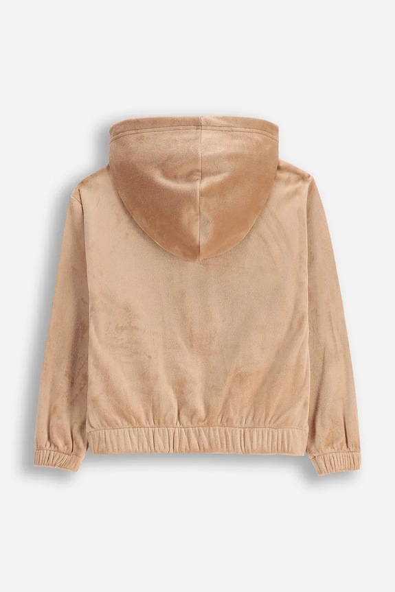 Coccodrillo bluza bawełniana dziecięca ZC5132401WGK beżowy AW25