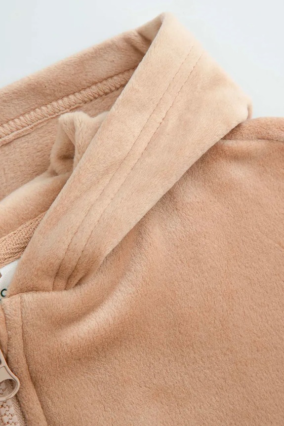 Dziewczynka Coccodrillo bluza bawełniana dziecięca ZC5132401WGK beżowy