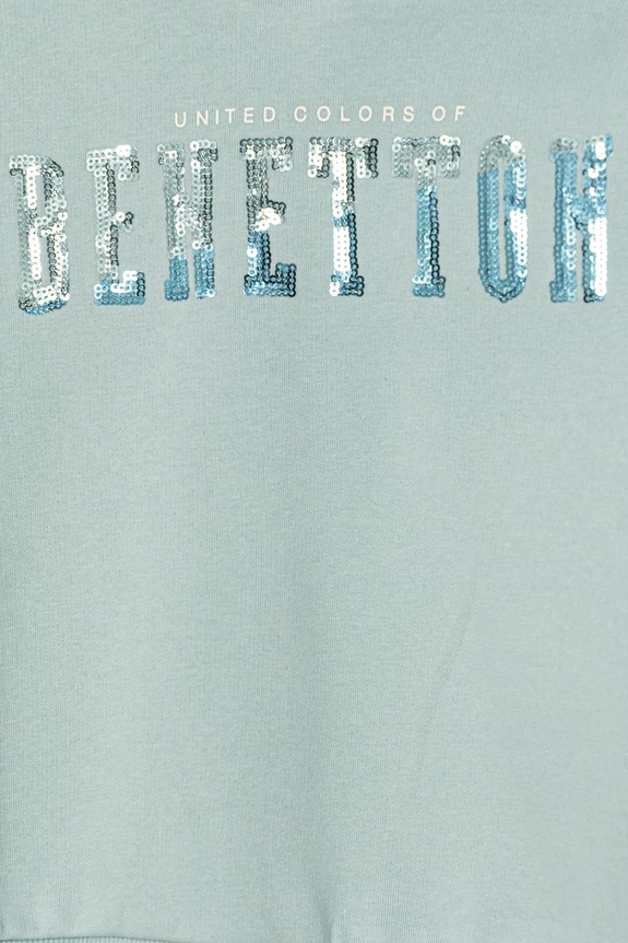 Dievča Detská mikina United Colors of Benetton 39M2C205E.G.Seasonal tyrkysová