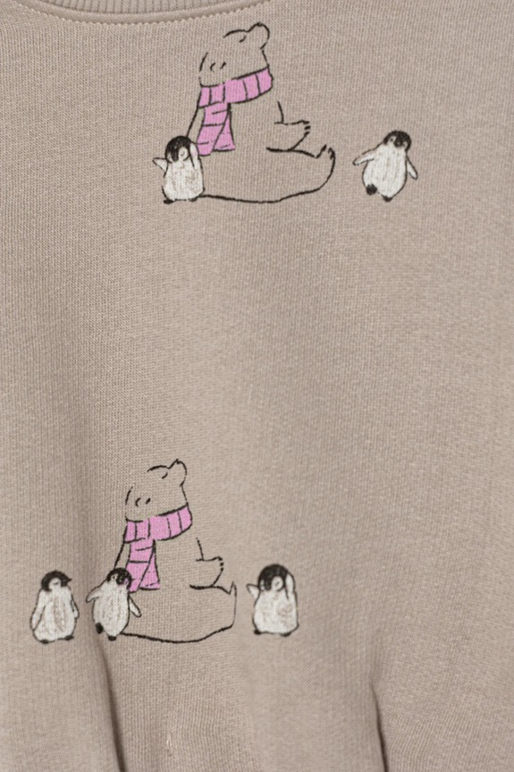 Djevojčice Dukserica za bebe United Colors of Benetton 3TIKG10LE.P.Seasonal smeđa