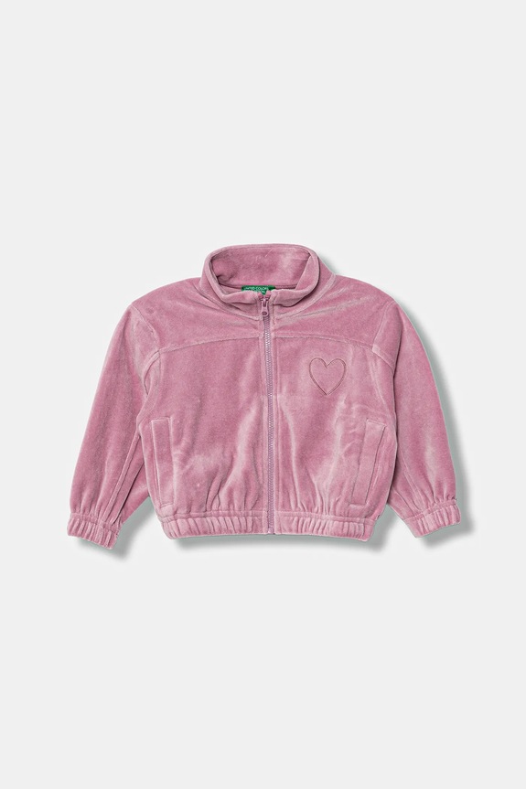 United Colors of Benetton bluză copii uni roz 3UAPG5047.P.Seasonal
