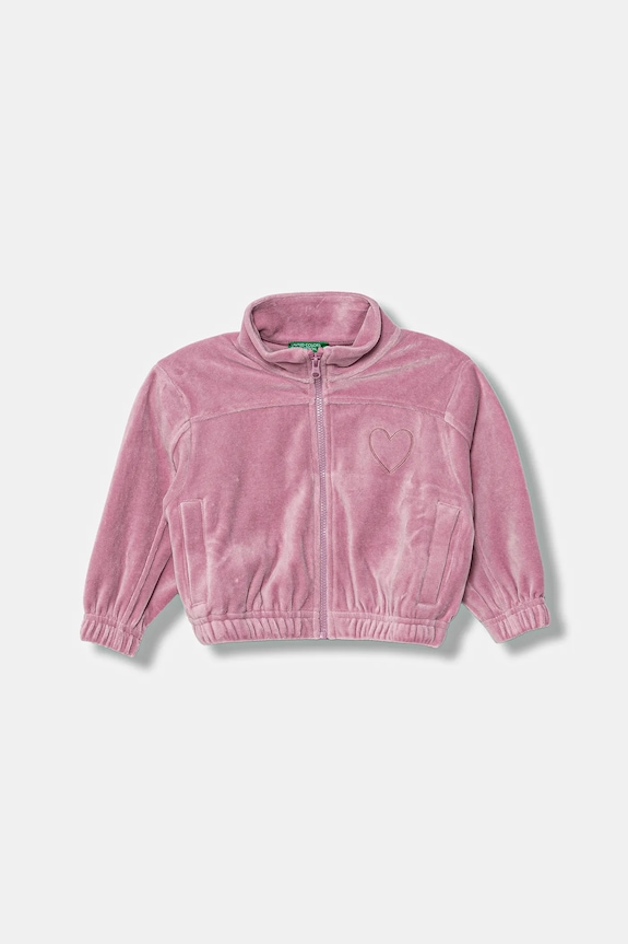United Colors of Benetton bluză copii uni roz 3UAPG5047.P.Seasonal