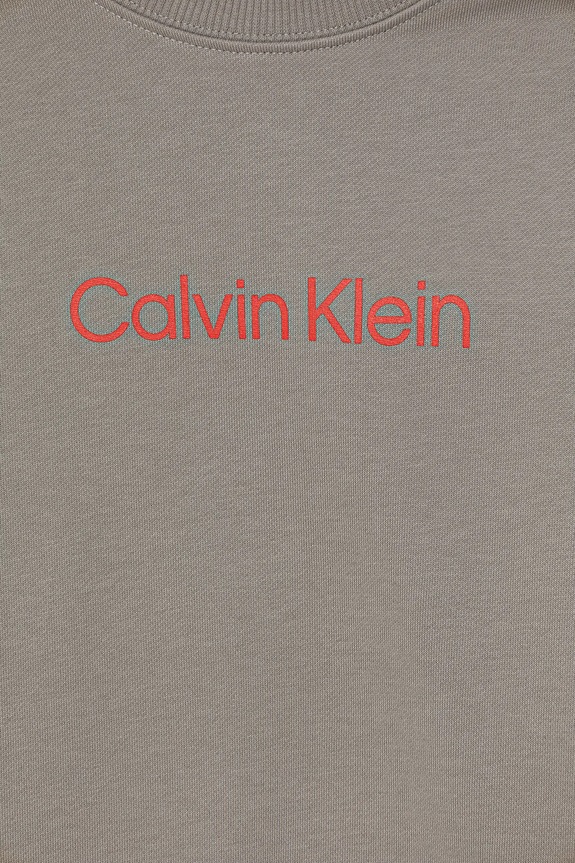 Chlapec Detská bavlnená mikina Calvin Klein Jeans IU0IU00680.9BYA sivá