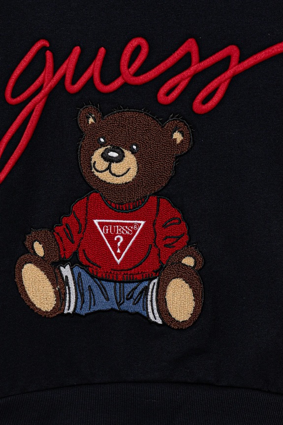 Chłopiec Guess bluza bawełniana dziecięca H5YT00.KAX74.9BYA granatowy