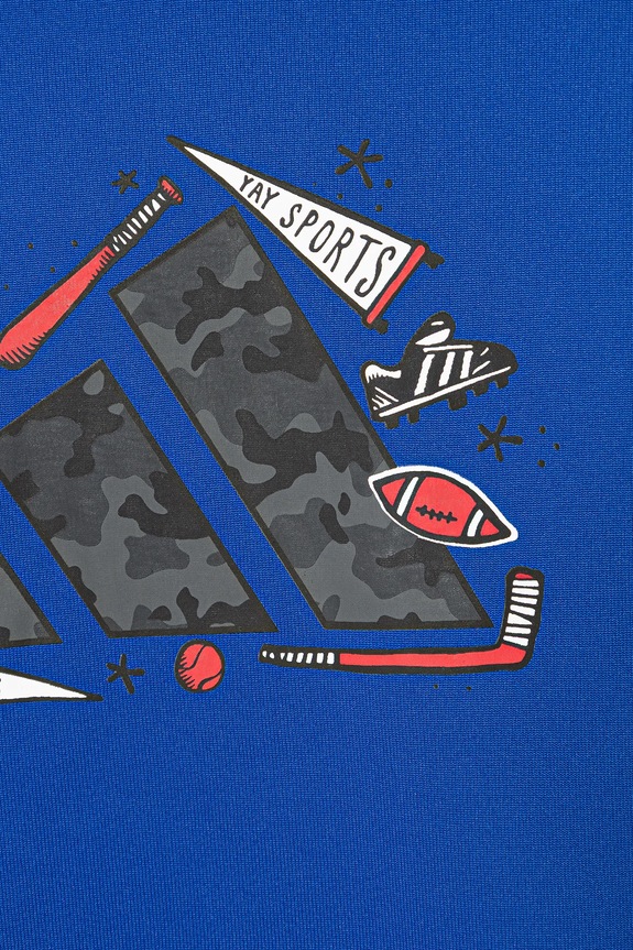 Otroški pulover adidas modra JV5130