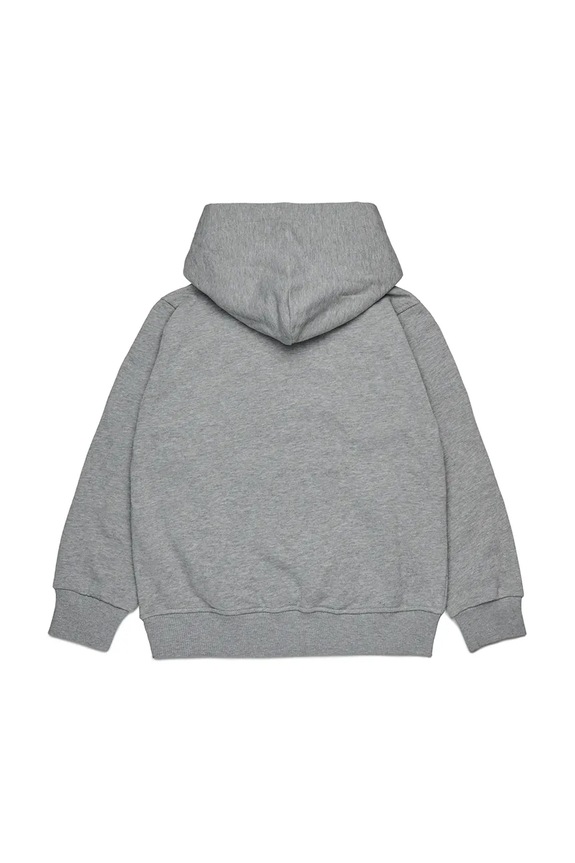 Diesel felpa in cotone bambino/a SXGINHOOD OVER SWEAT-SHIRT J02502 grigio AW25