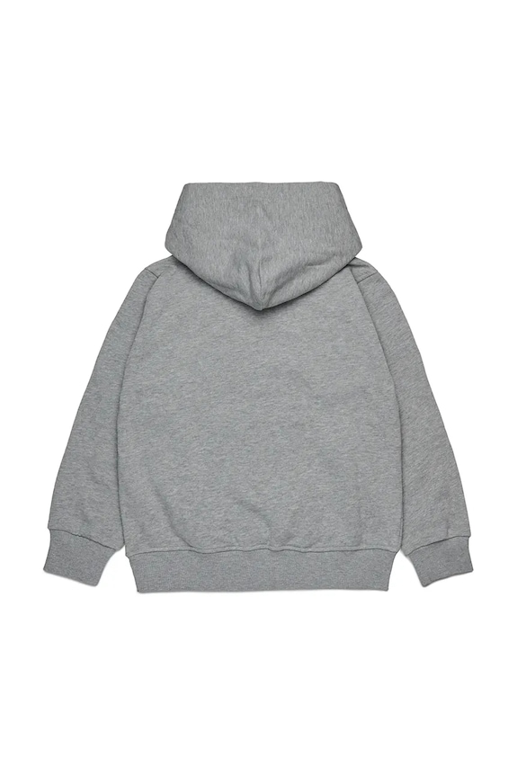 Diesel felpa in cotone bambino/a SXGINHOOD OVER SWEAT-SHIRT J02502 grigio AW25